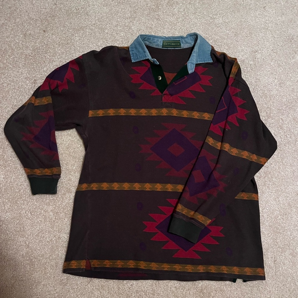 Vintage Croft and Barrow Aztec pullover